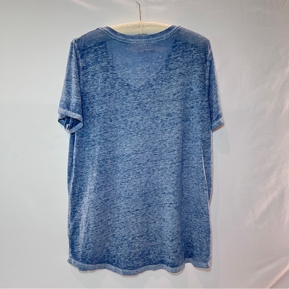 Women’s For the Republic V neck Tee - Blue Size Large - Picture 2 of 9